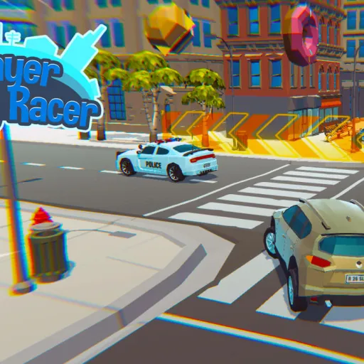 2 Player 3D City Racer