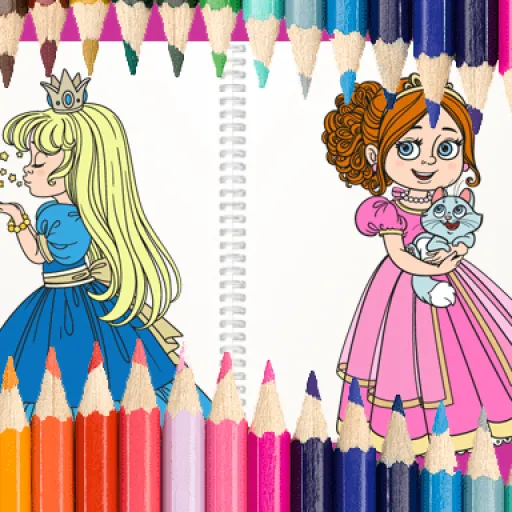 Beautiful Princess Coloring Book