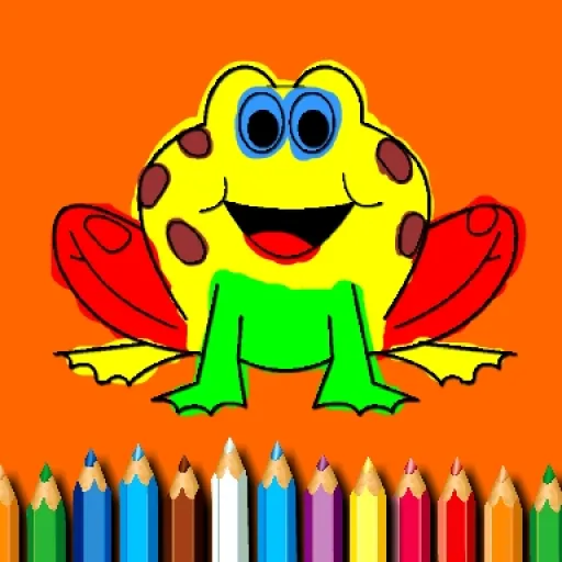 BTS Funny Frog Coloring Book