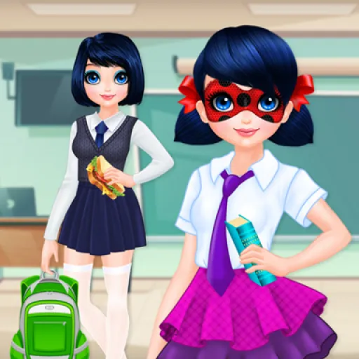 Dotted Girl Back To School