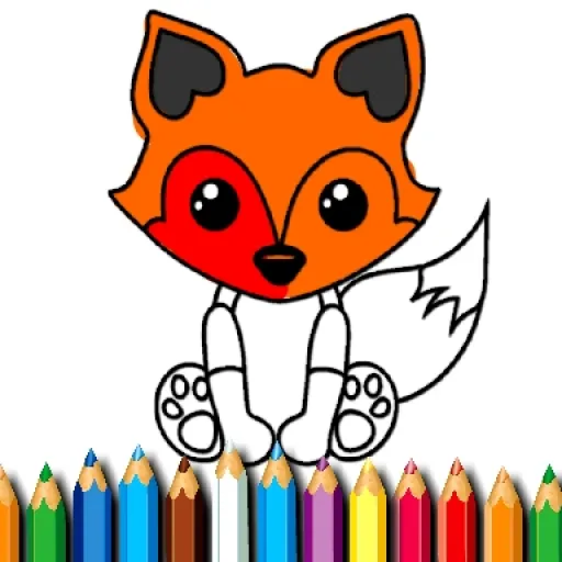 Fox Coloring Book