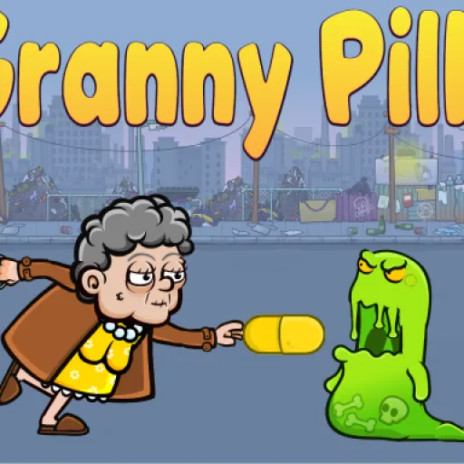 Granny Pills - Defend Cactuses
