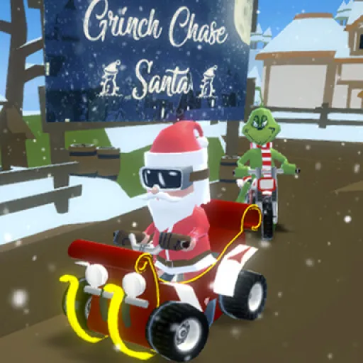 Grinch Chase Santa