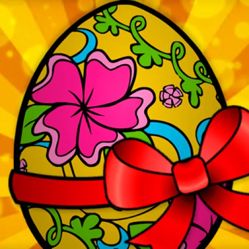 Handmade Easter Eggs Coloring Book