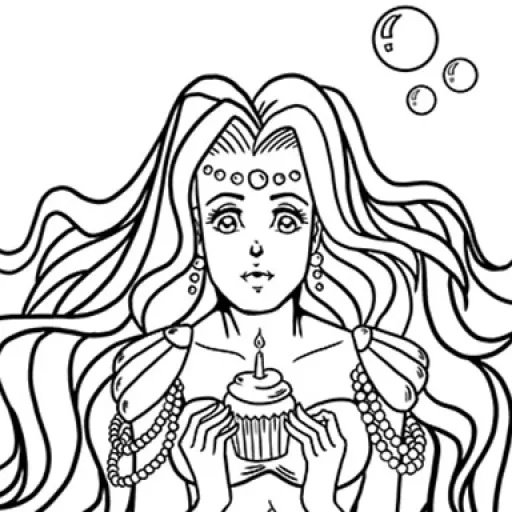 Kawaii Mermaids Coloring Book Game