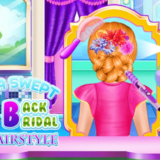 Mia Swept-Back Bridal Hairstyle