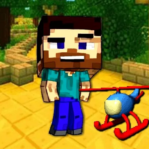 Mineblock Helicopter Adventure