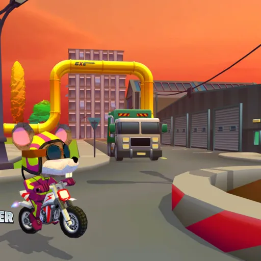 Mouse 2 Player Moto Racing