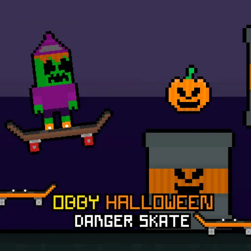 Obby Halloween Danger Skate