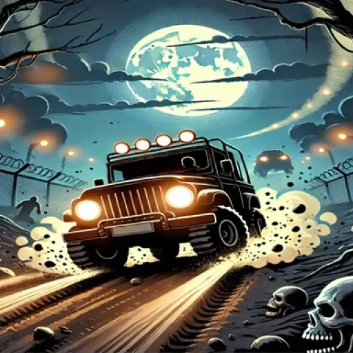 Racing Car Destroying Zombie