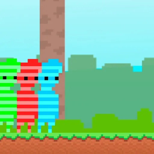 Red and Green Candy Forest