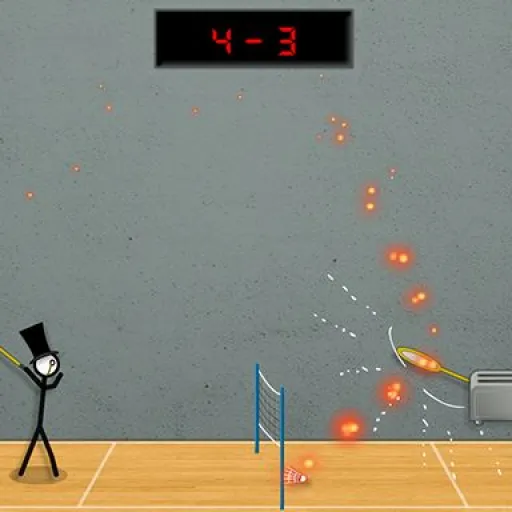 Stick Figure Badminton 3